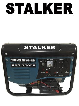Генератор бензиновый с электростартером и аккумулятором STALKER SPG 3700E (N)
