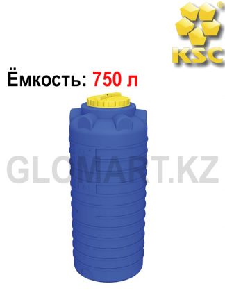 Пластиковая емкость для воды или технических жидкостей на 750 л