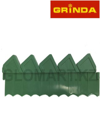 Ограждение для клумб, GRINDA 8-422304, 288см, цвет зеленый