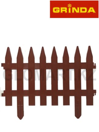 Забор декоративный GRINDA, 28x300см, терракот, 422201-T