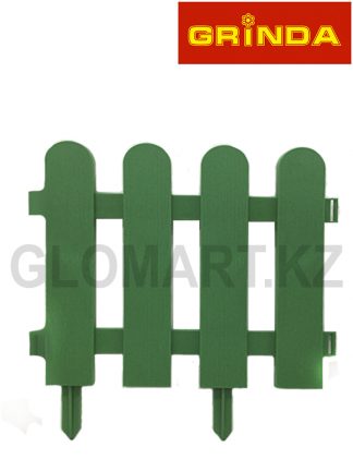 Забор декоративный GRINDA, 29x224см, зеленый, 422209-G